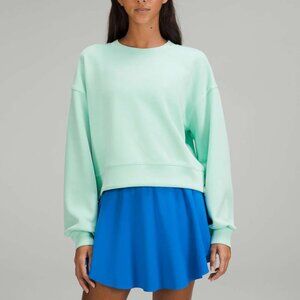 Lululemon Perfectly Oversized Cropped Crew *Softstreme - Wild Mint